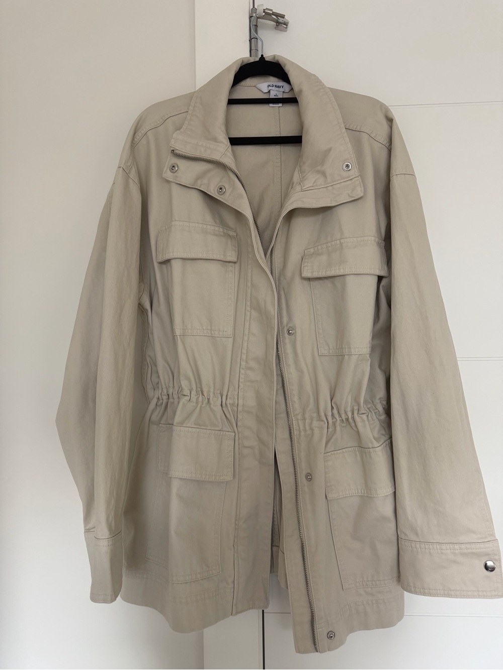 *NWT* Old Navy Light Tan Cinch Waist Utility Jacket